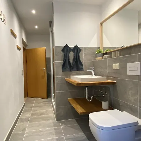 Apartment Ostrau, Neues Bad, Neue Kueche, Zentral, Ruhig, Sandstein-ferien, Terrasse Konigstein an der Elbe