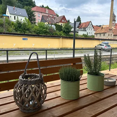 Apartament Ostrau, Neues Bad, Neue Kueche, Zentral, Sandstein-ferien, Gemeinschaftsterrasse Im Eg Königstein an der Elbe