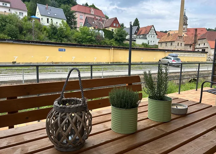 Διαμέρισμα Ostrau, Neues Bad, Neue Kueche, Zentral, Sandstein-ferien, Terrasse Konigstein an der Elbe
